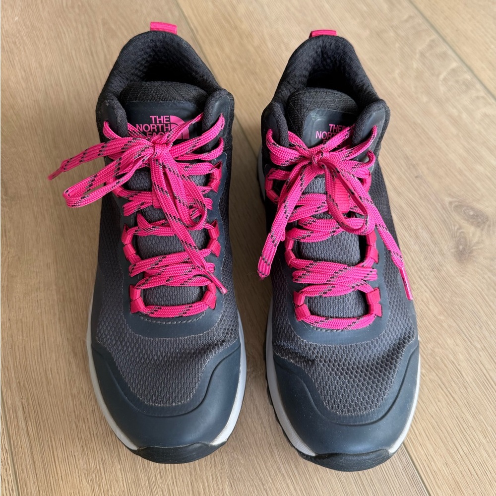 The North Face Women's Futurelight Charcoal and Fuchsia Hiking Boots